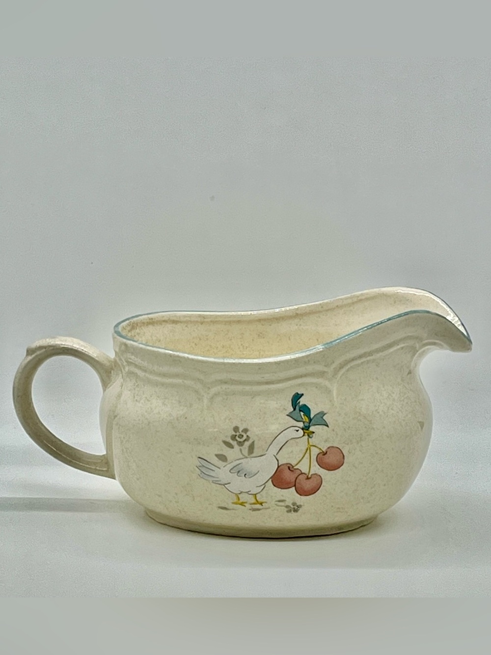 International China Marmalade Gravy Boat Stoneware Geese Ceramic